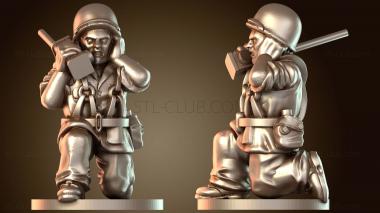 3D модель Усиленный расчет гаубицы армии морской пехоты (STL)