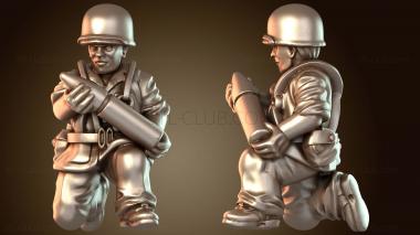 3D модель Армейский расчет гаубицы морской пехоты Альфа (STL)