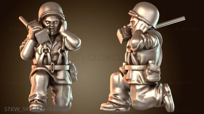 Military Армейский расчет гаубицы морской пехоты Кримсон