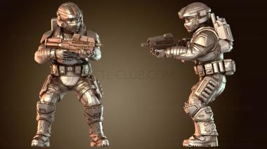 3D модель Морские пехотинцы, закаленные в боях (STL)