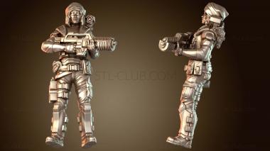 3D модель Морпехи Рэйвен Дженнифер Реддинг (STL)