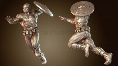 3D модель Marvel Crisis Ultimate Капитан Америка (STL)