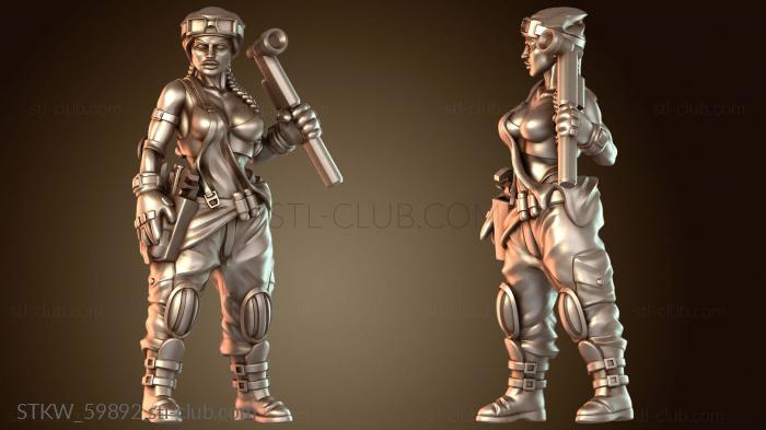 Military Девушка-мех