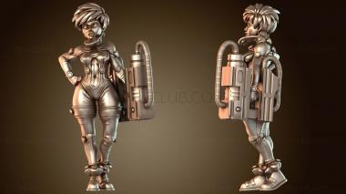 3D модель Пилоты мехов с фем-пушкой (STL)