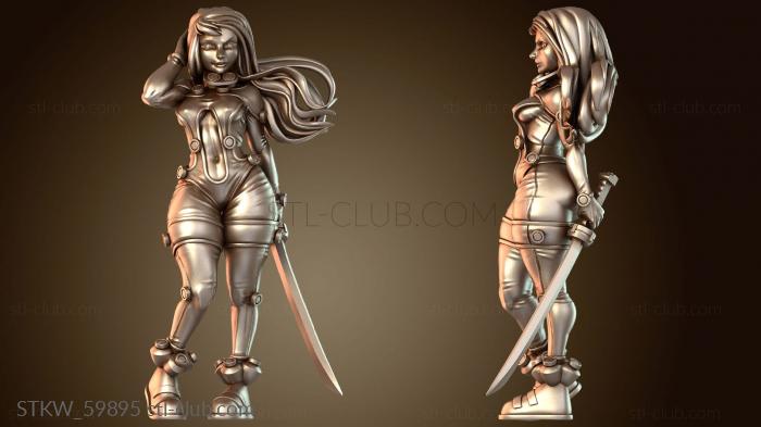 Military Пилоты мехов Женский меч