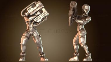 3D модель Пилоты мехов-мужчин с пистолетом (STL)