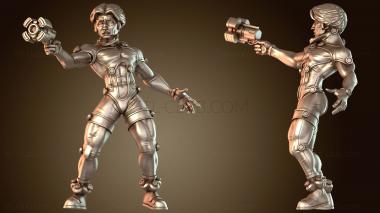 3D модель Пилоты мехов-мужчин с пистолетом (STL)