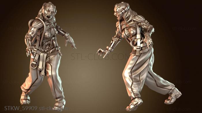 Military МЕХАНИЧЕСКАЯ ЭСТ Био-мутантная женщина одаренная