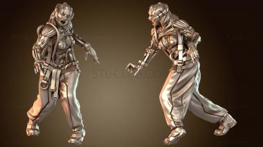 3D модель МЕХАНИЧЕСКАЯ ЭСТ Био-мутантная женщина одаренная (STL)