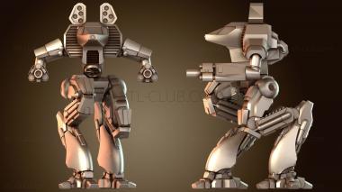 3D модель Мехи Анубиса приседают в обороне (STL)