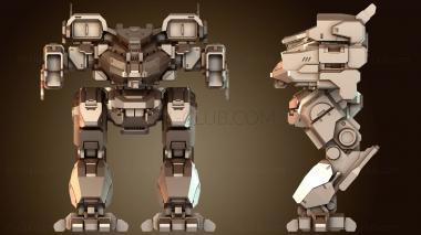 3D модель Оружие Меха Буйвола Акулы (STL)