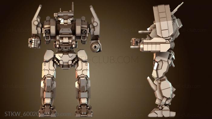 Military Мехи Challenger Rampart