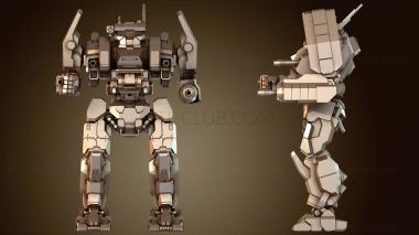 3D модель Мехи Challenger Rampart (STL)