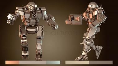 3D модель Мехи КОМАНДО Защитник (STL)