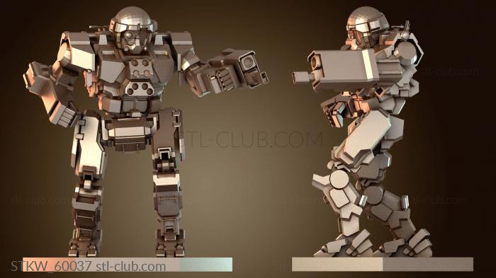 Military Mechs Commando Fire