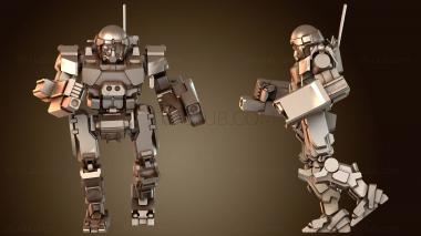 3D модель Мехи COMMANDO RUN (STL)