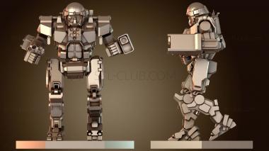 3D модель Мехи КОМАНДО WAL Рыцарь (STL)