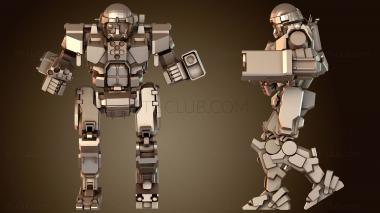3D модель Мехи COMMANDO WALK (STL)