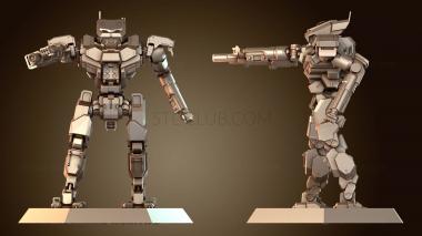 3D модель Мехи Пантера ОГОНЬ полыхают (STL)