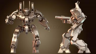 3D модель Мехи Phoenix Hawk LAND (STL)