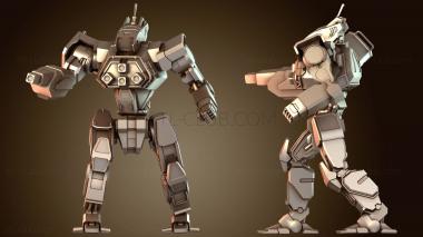 3D модель Мехи ВОЛКОДАВ ОГОНЬ (STL)