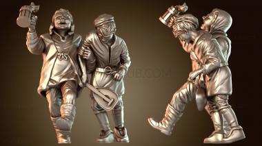 3D модель Средневековая деревня Алкогольный ноктюрн (STL)