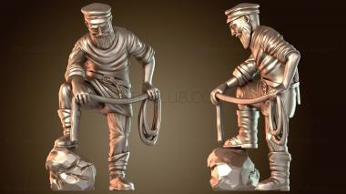 3D модель Средневековый деревенский парень, крутой (STL)