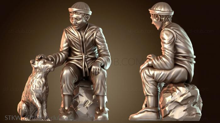 Military Средневековый деревенский парень ксенос