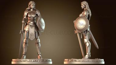 3D модель Средневековая Чудо-женщина эпохи WW (STL)