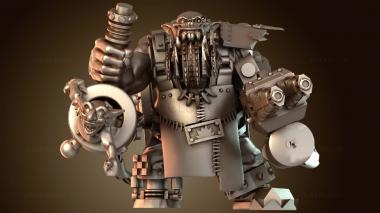 3D модель Мех с шоковым орудием Geargrin, Механик с шоковым Geargrin (STL)