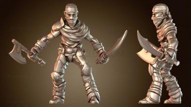 3D модель Бандитский топор ближнего боя, ятаган (STL)