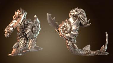 3D модель Меч и щит Воина-Ручей (STL)