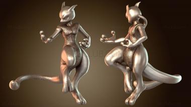 3D модель Мью-Ту, хвост MEWTWO (STL)