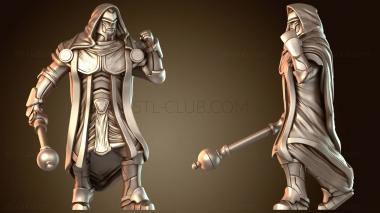 3D модель Миниатюры Стойка Юстикара Булава Щит (STL)