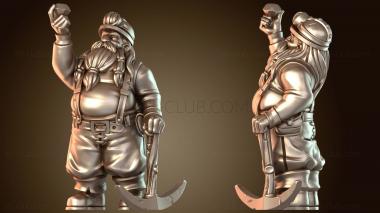 3D модель Шахтеры ГНОМ ДРАГОЦЕННЫЙ ... БЛАГОРОД (STL)