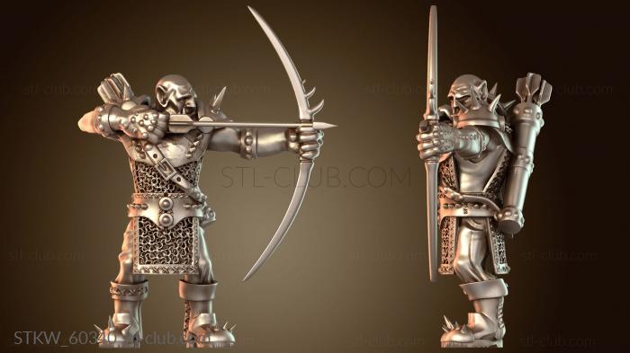 Military Мини-орк, тяжелый часовой отряд, лучник