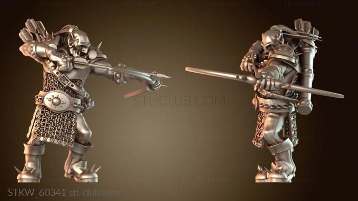 Military Мини Орк Тяжёлый Часовой Отряд Лучник Точный