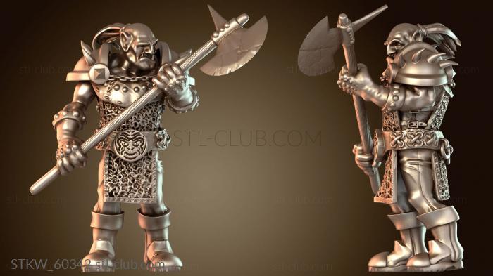 Military Мини-орк, тяжелый часовой, пикинер