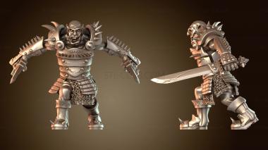 3D модель Мини Орк Тяжёлый Часовой Отряд Воин (STL)