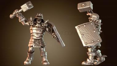 3D модель Мини Орк Тяжёлый Часовой Отряд Воин Молодой (STL)