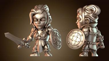 3D модель Мини-воины-принцы (STL)