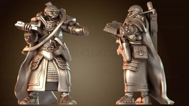 3D модель Жрец Министорума: автоган и лазпистолет (STL)