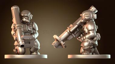 3D модель Усиленная ракетная пусковая установка (STL)