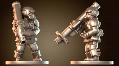 3D модель Ракетная пусковая установка зазубрена (STL)