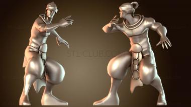 3D модель Монах сосредоточен (STL)