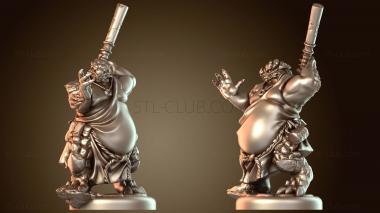 3D модель Монах Варвар Драконорождённый решил (STL)