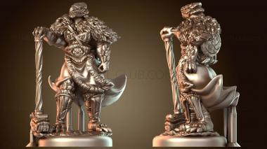 3D модель Монах Варвар Драконорождённый С навыком Гена (STL)