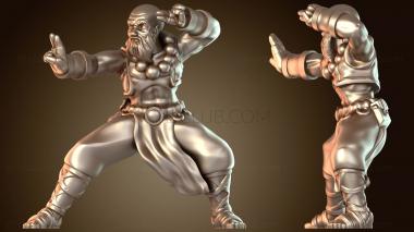 3D модель Боевая стойка монаха (STL)