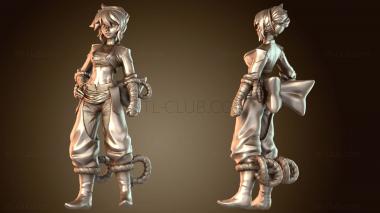 3D модель Женский персонаж-монах (STL)