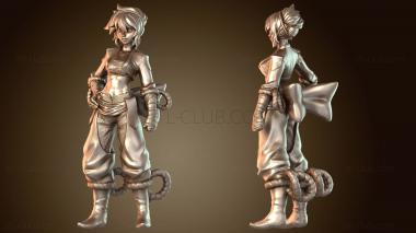 3D модель Монах Женский Персонаж Героический (STL)
